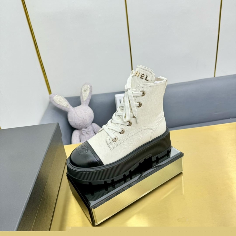 Ch*el leather shoes